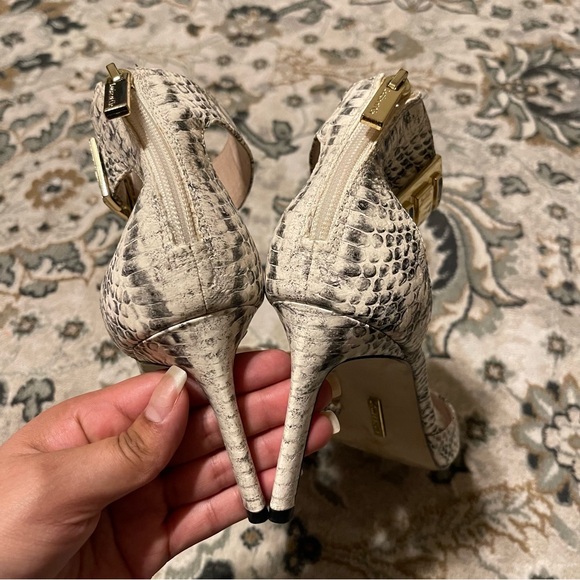 LOUISE ET CIE Gordon High Heel Python Sandal - Picture 4 of 6